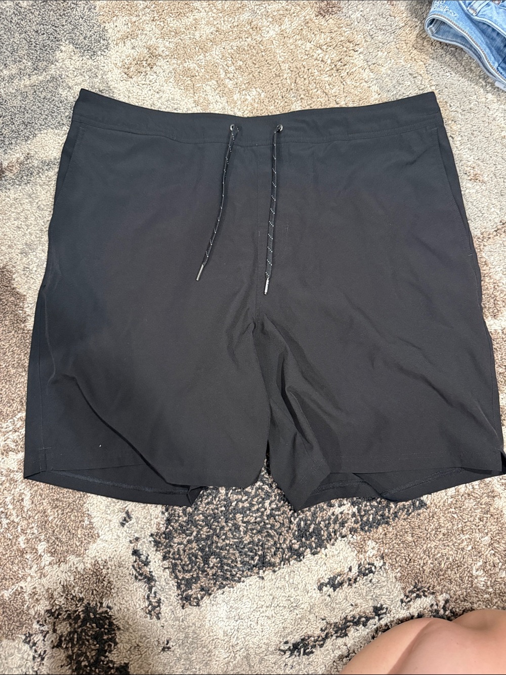 Fair Harbor Ozone Black with heather gray liner Swim Trucks for Men